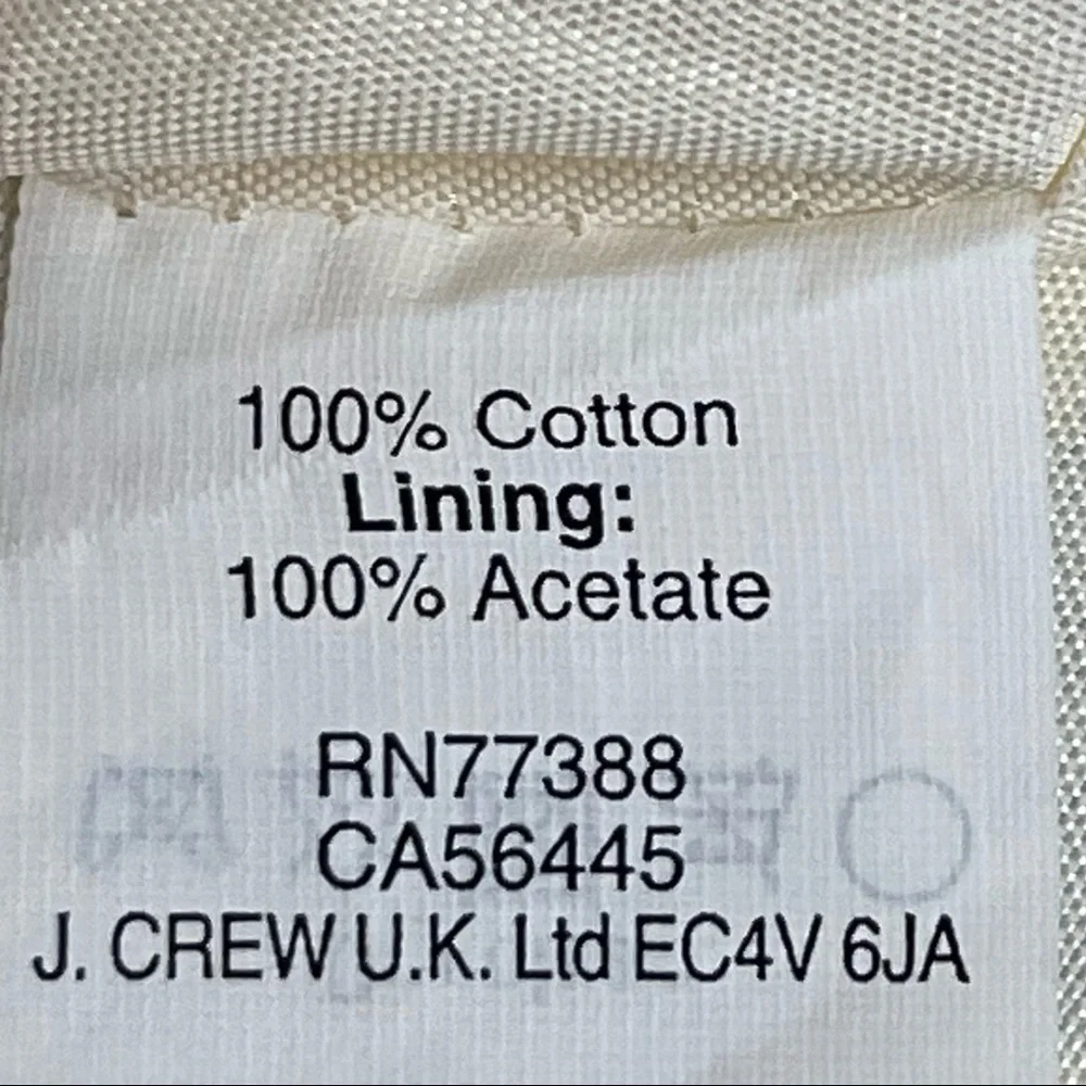 J Crew 100% Cotton Cream & Black Polka Dot Dress - Picture 8 of 11